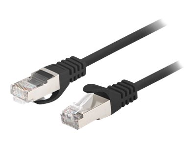 Lanberg Patchcord CAT.6 FTP 0.25M fluke passed 10-pack, Black | PCF6-20CC-0025-BK