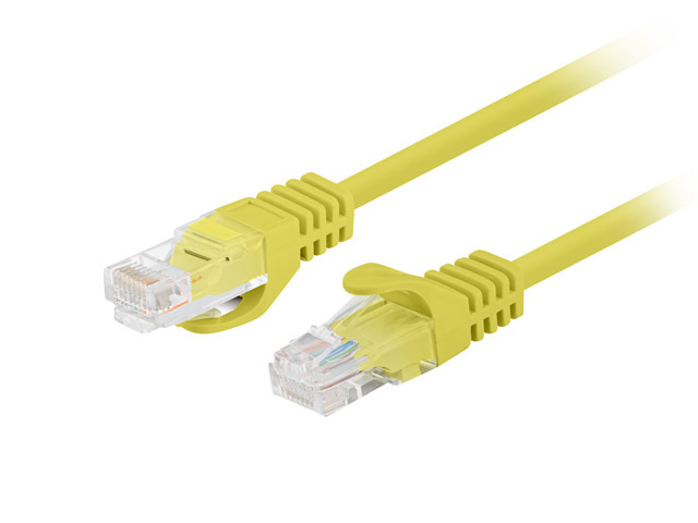Lanberg Patchcord CAT.5E UTP 1M fluke passed 10-pack, Yellow | PCU5-20CC-0100-Y