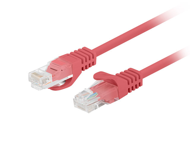 Lanberg Patchcord CAT.5E UTP 3M fluke passed 10-pack, Red | PCU5-20CC-0300-R