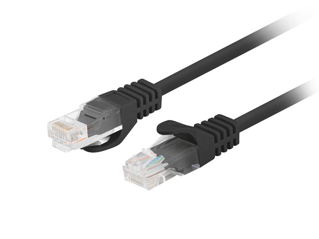 Lanberg Patchcord CAT.6 UTP 1M fluke passed 10-pack, Black | PCU6-20CC-0100-BK