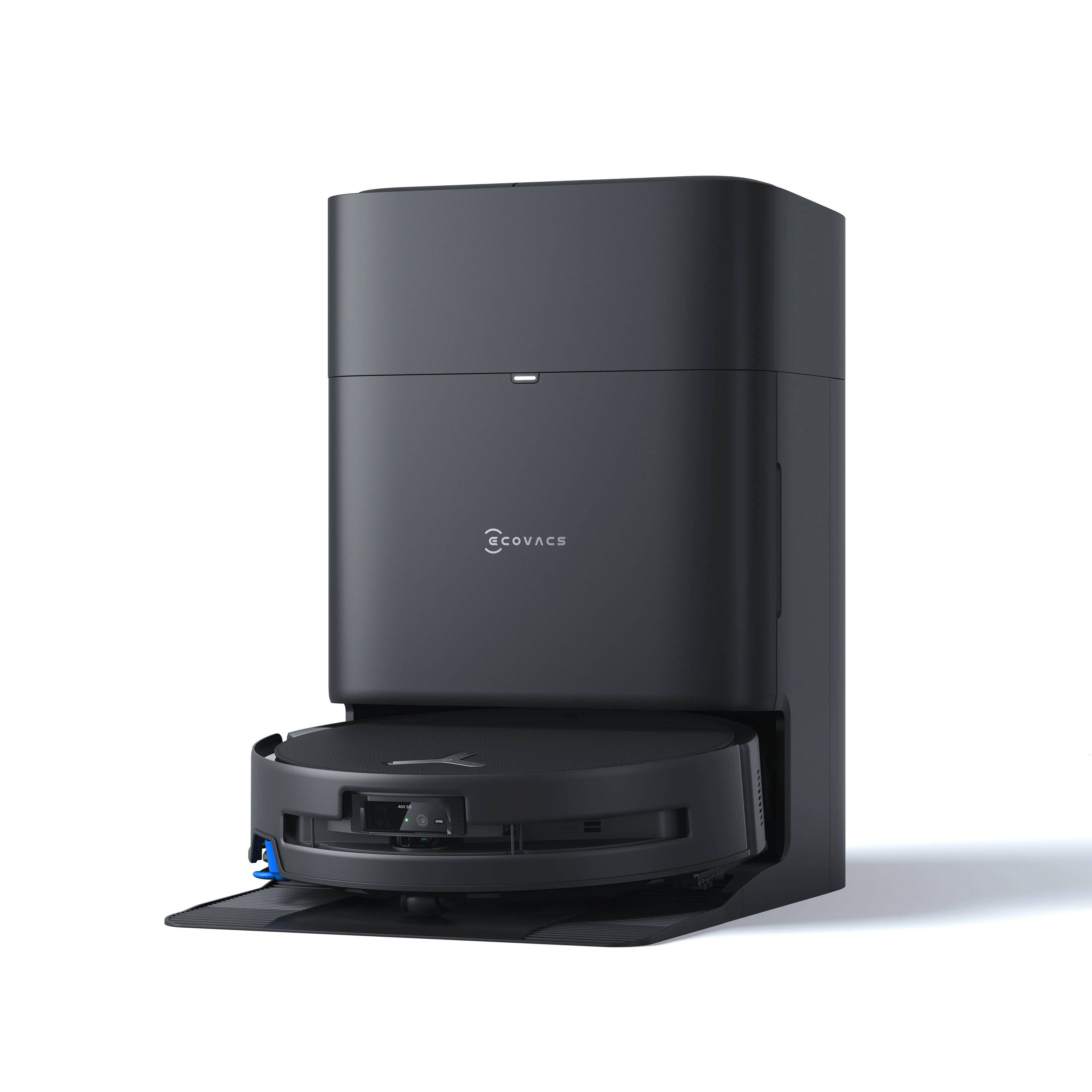 Ecovacs Robotic Vacuum Cleaner | DEEBOT T80S OMNI BLACK | Wet&Dry | 6400 mAh | 24800 Pa | Black