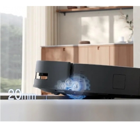Ecovacs Robotic Vacuum Cleaner | DEEBOT T80S OMNI BLACK | Wet&Dry | 6400 mAh | 24800 Pa | Black