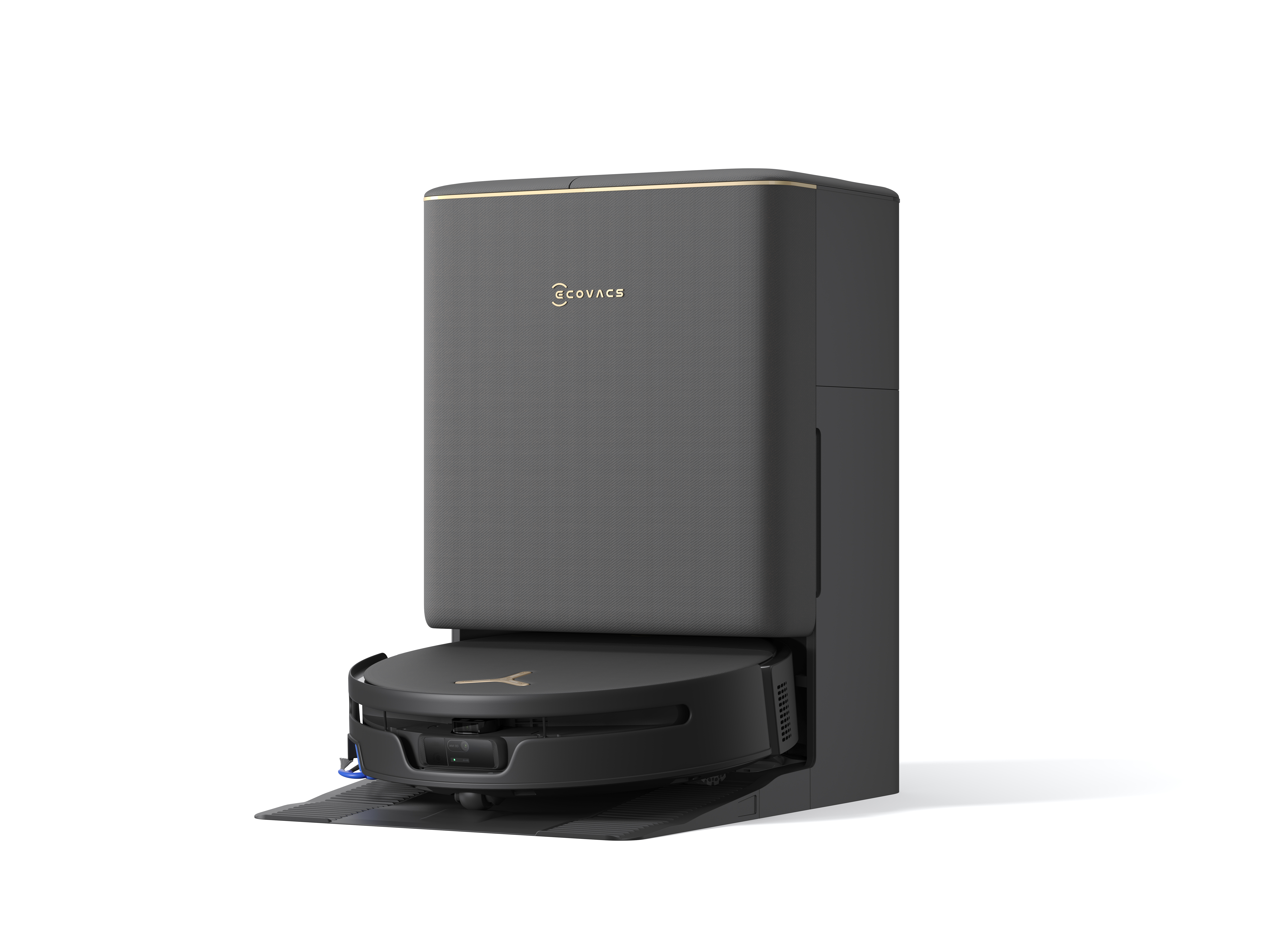 Ecovacs DEEBOT T90S PRO OMNI Vacuum Cleaner,Robot,Wet&Dry,40000Pa,TruEdge 3.0,ZeroTangle 4.0,OZMO Roller 3.0,Black+OMNI Auto-Empty Station