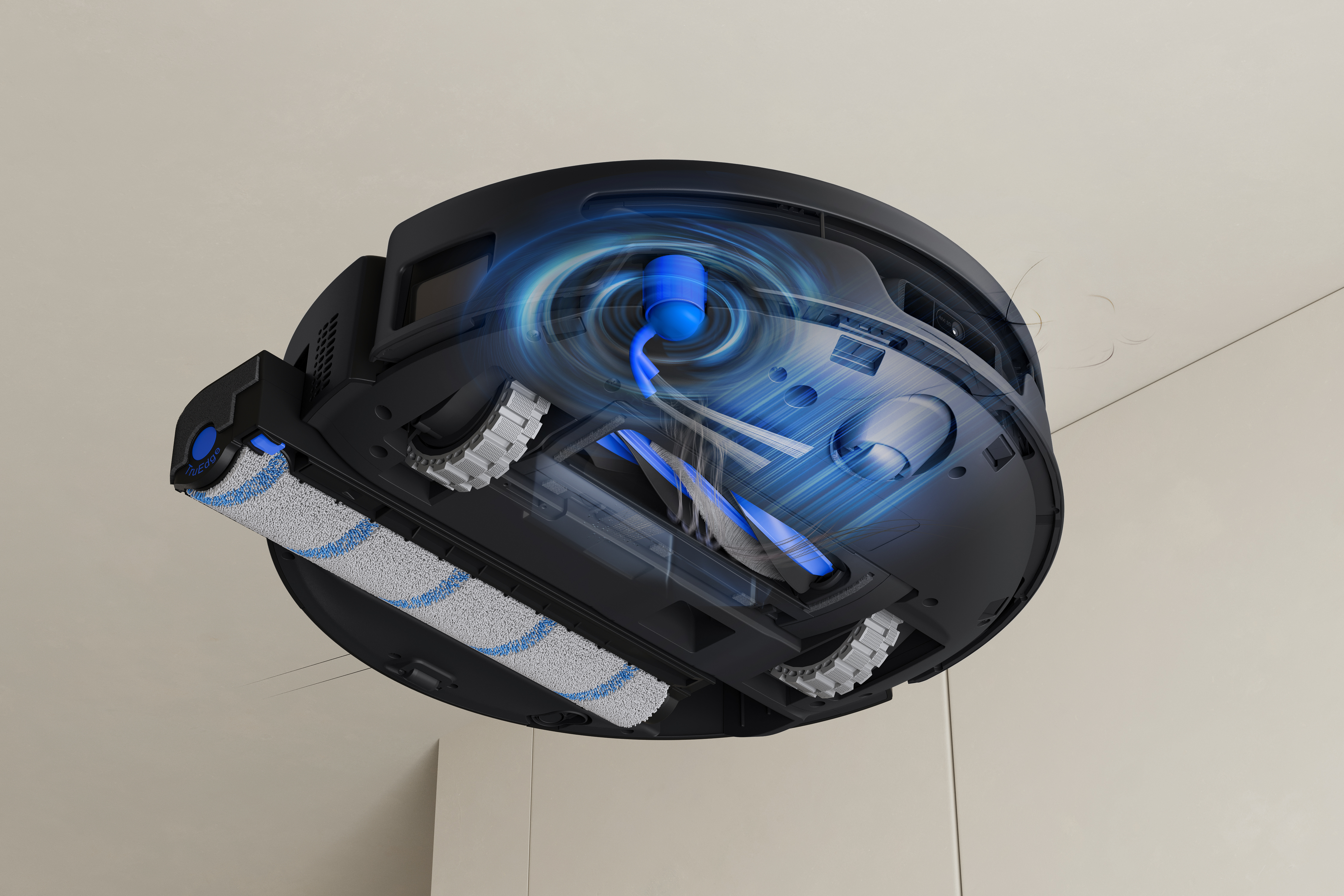 Ecovacs DEEBOT T90S PRO OMNI Vacuum Cleaner,Robot,Wet&Dry,40000Pa,TruEdge 3.0,ZeroTangle 4.0,OZMO Roller 3.0,Black+OMNI Auto-Empty Station