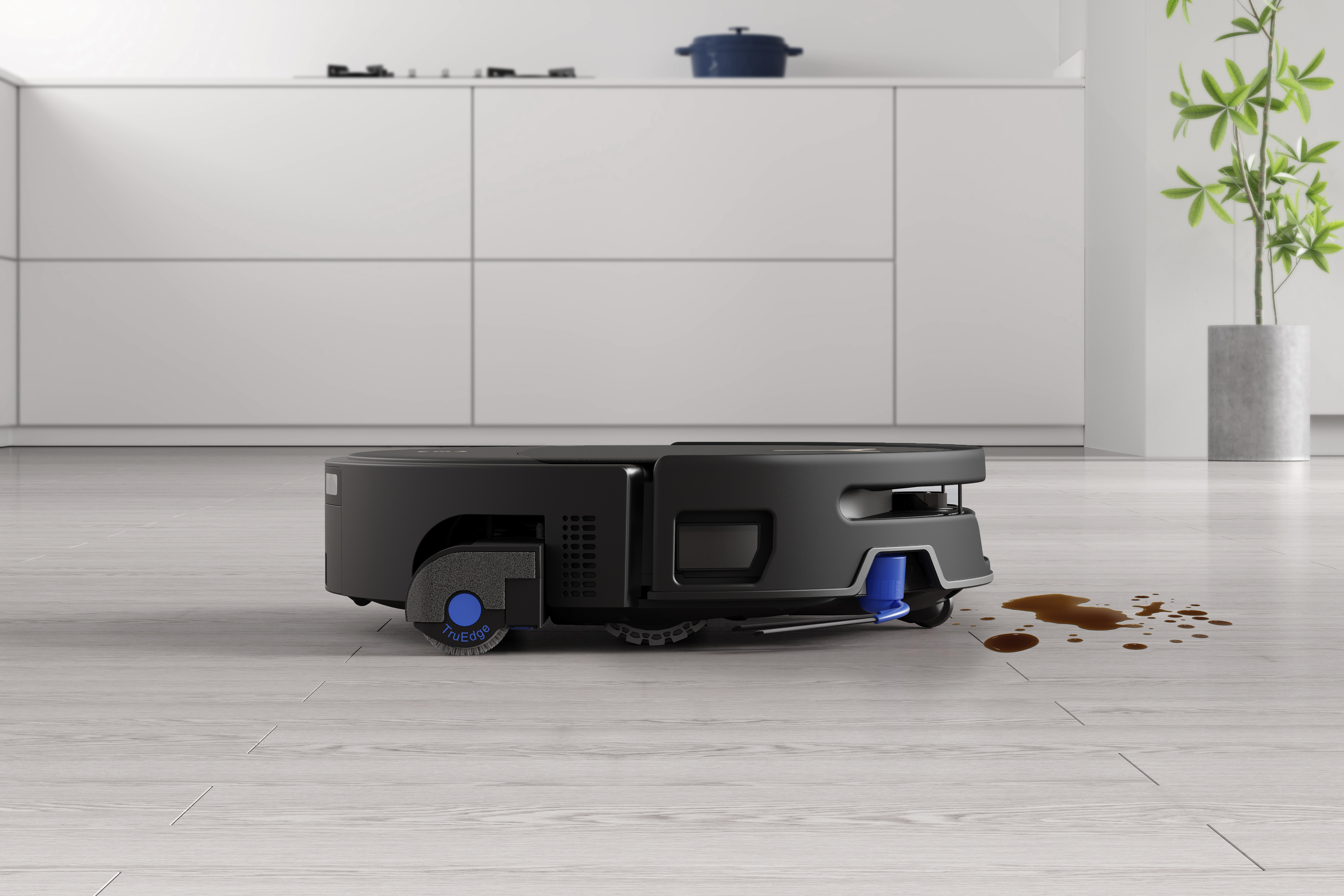 Ecovacs DEEBOT T90S PRO OMNI Vacuum Cleaner,Robot,Wet&Dry,40000Pa,TruEdge 3.0,ZeroTangle 4.0,OZMO Roller 3.0,Black+OMNI Auto-Empty Station