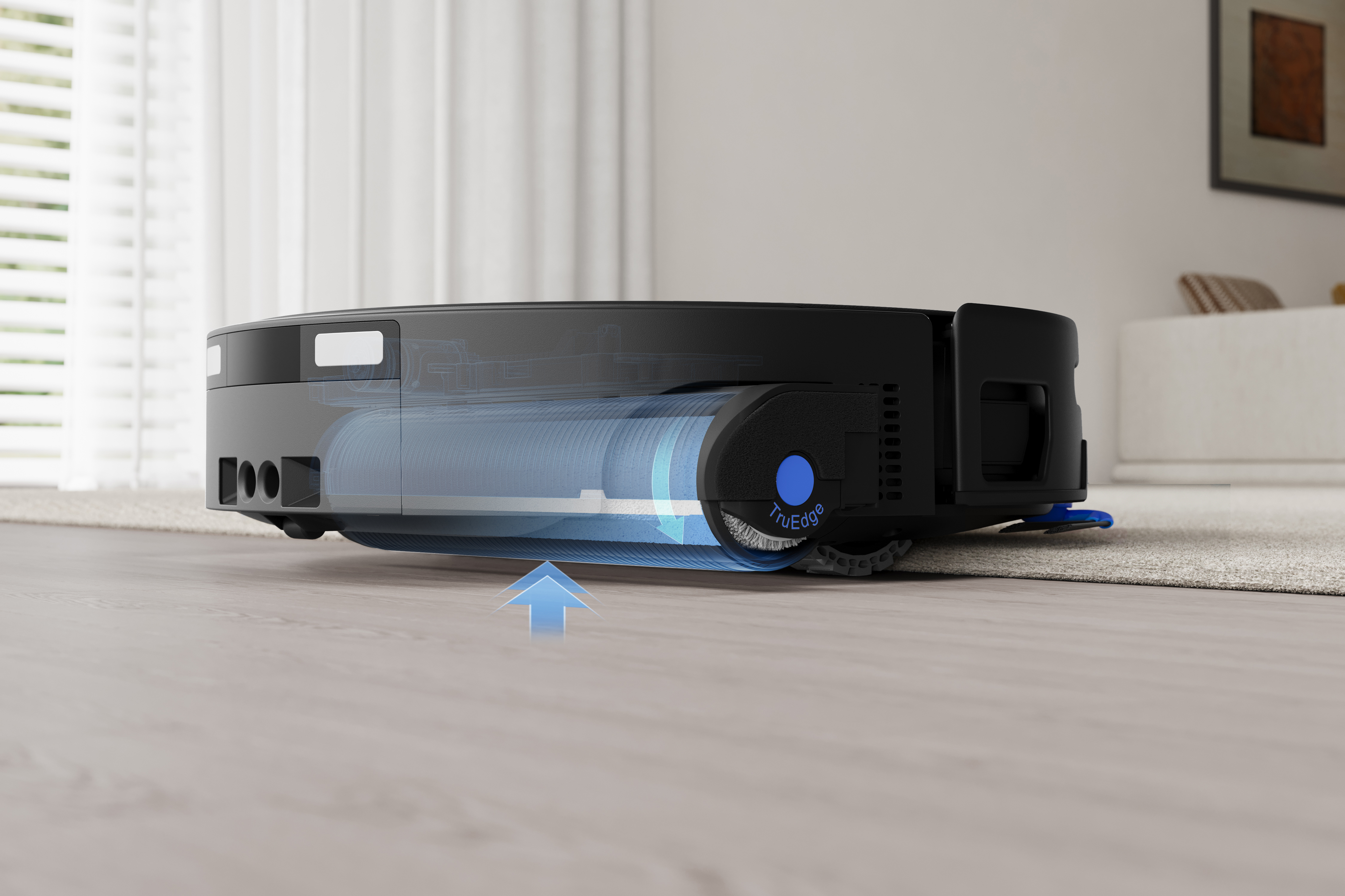 Ecovacs DEEBOT T90S PRO OMNI Vacuum Cleaner,Robot,Wet&Dry,40000Pa,TruEdge 3.0,ZeroTangle 4.0,OZMO Roller 3.0,Black+OMNI Auto-Empty Station
