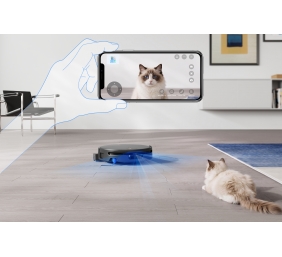 Ecovacs DEEBOT T90S PRO OMNI Vacuum Cleaner,Robot,Wet&Dry,40000Pa,TruEdge 3.0,ZeroTangle 4.0,OZMO Roller 3.0,Black+OMNI Auto-Empty Station