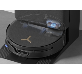 Ecovacs DEEBOT T90S PRO OMNI Vacuum Cleaner,Robot,Wet&Dry,40000Pa,TruEdge 3.0,ZeroTangle 4.0,OZMO Roller 3.0,Black+OMNI Auto-Empty Station