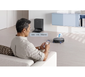 Ecovacs DEEBOT T90S PRO OMNI Vacuum Cleaner,Robot,Wet&Dry,40000Pa,TruEdge 3.0,ZeroTangle 4.0,OZMO Roller 3.0,Black+OMNI Auto-Empty Station