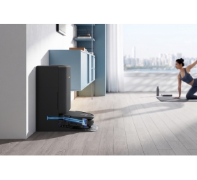 Ecovacs DEEBOT T90S PRO OMNI Vacuum Cleaner,Robot,Wet&Dry,40000Pa,TruEdge 3.0,ZeroTangle 4.0,OZMO Roller 3.0,Black+OMNI Auto-Empty Station