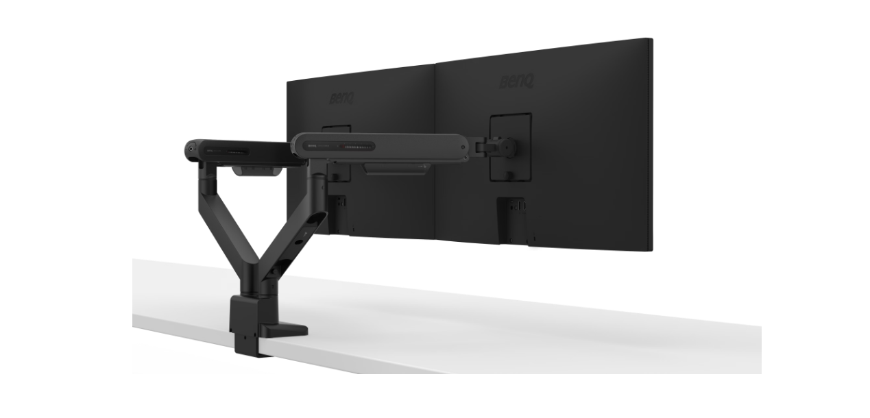 Benq Ergo Dual Monitor Arm BDL01 | Rotation, Tilt | 17-35 " | Maximum weight (capacity) 11 kg | Black