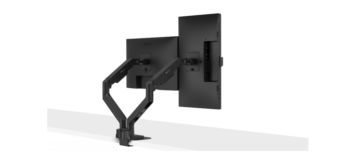 Benq Desk Mount | Ergo Dual Monitor Arm BDH01 | Rotate, Tilt | 35 " | Maximum weight (capacity) 20 kg | Black