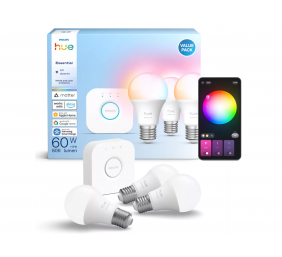 Philips Hue E WCA 806 A60 E27 3kit EU | E27 | 8 W | 16 million colours, White and colour light