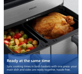 Philips 5000 Series NA555/00 Karšto oro gruzdintuvė 9 L 2750 W, Silver