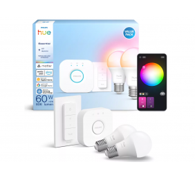Philips Hue E WCA 806 A60 2kit SW EU | E27 | 8 W | 16 million colors, White and colored light