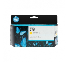 HP 738 (498N7A) Rašalinė kasetė, Geltona