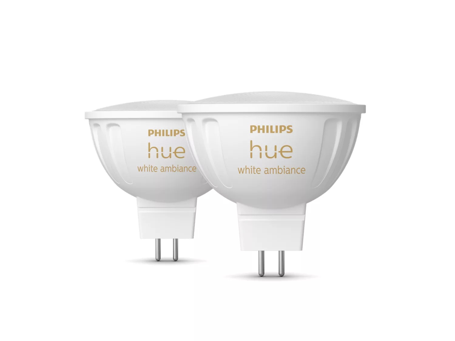 Philips Hue WA 12V MR16, 2pcs pack | GU5.3 | 5.1 W | Warm to cool white light