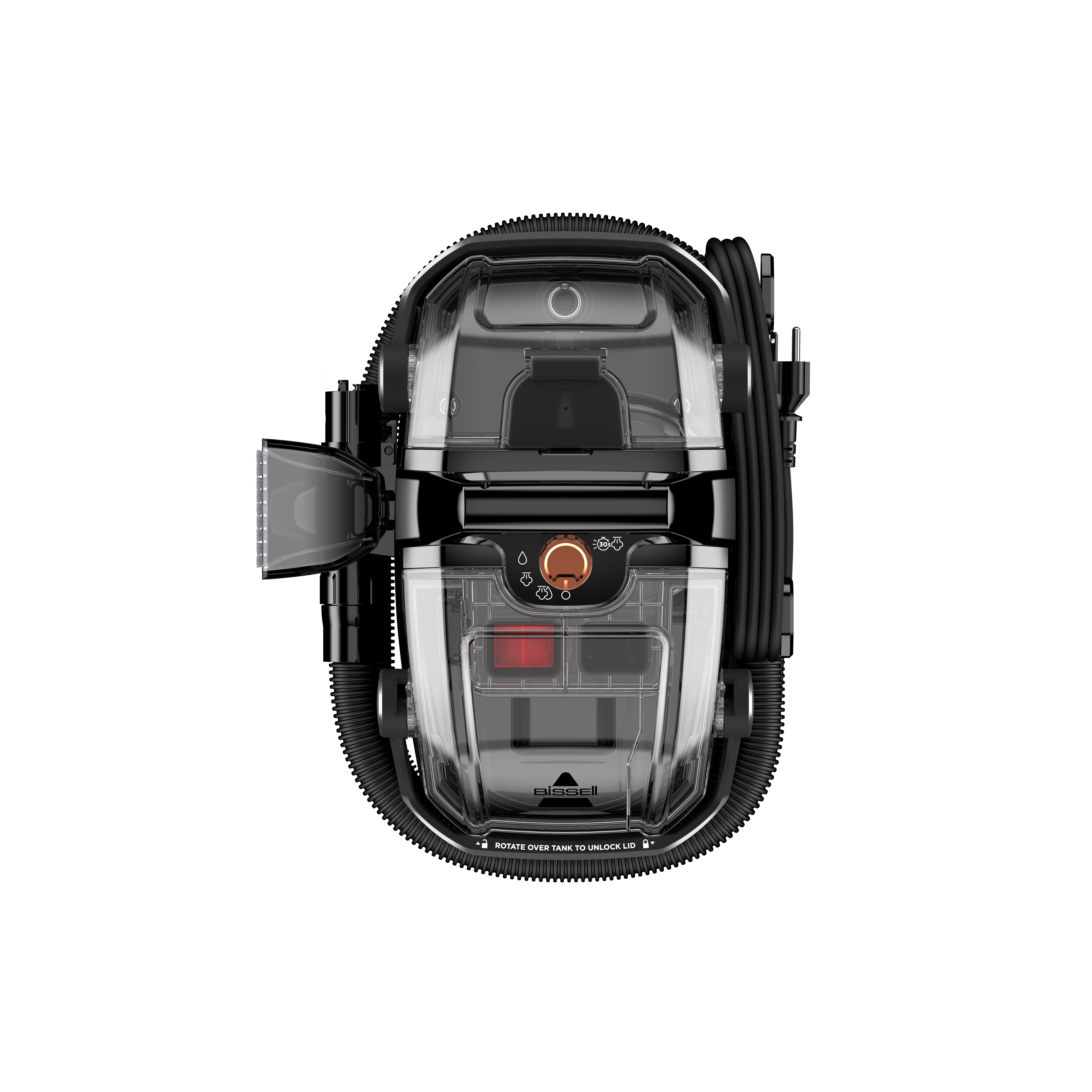 Bissell | Portable Carpet and Upholstery Cleaner | SpotClean HydroSteam Pro | Corded operating | Washing function | 1000 W | Black