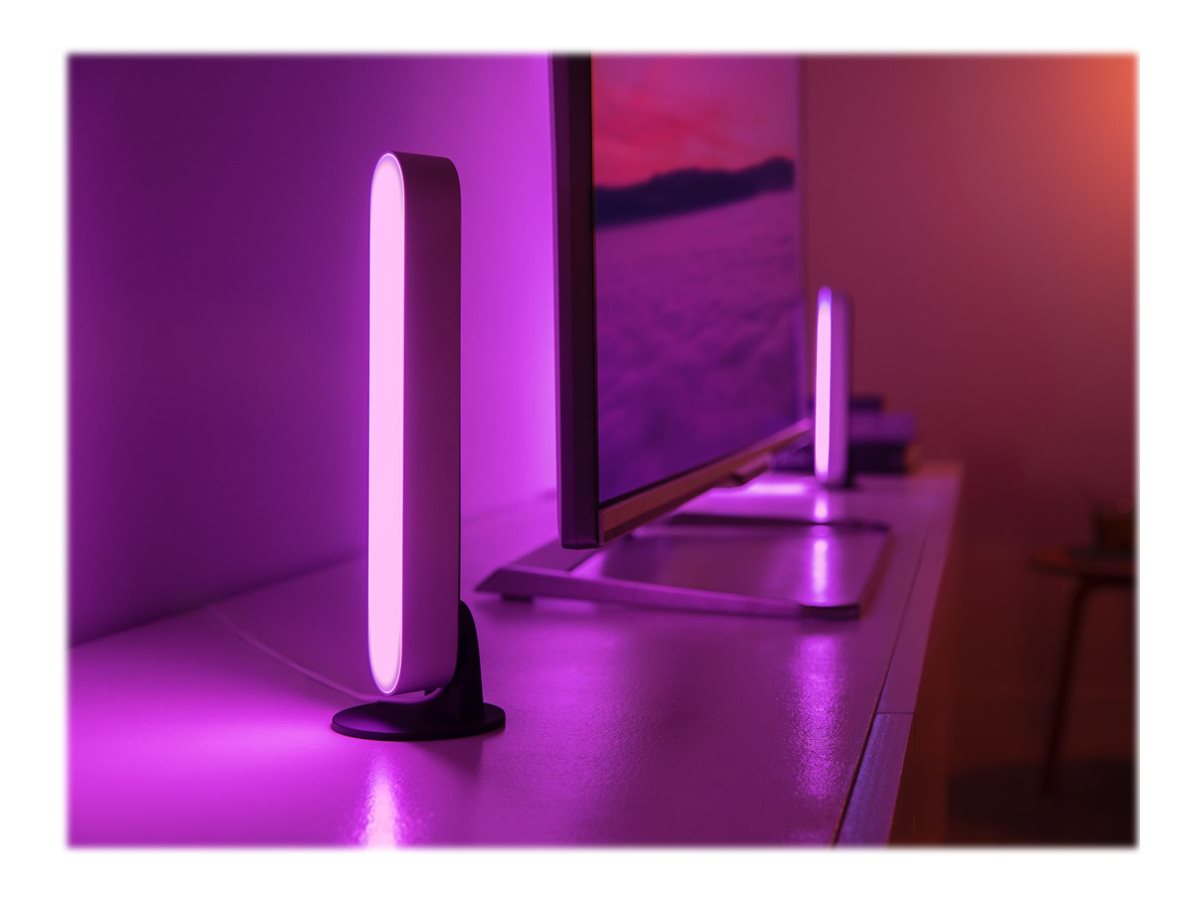 Philips Hue Play WCA Lightbar Base, Twin pack, White | 42 W | 2000-6500 Hue White Colour Ambiance