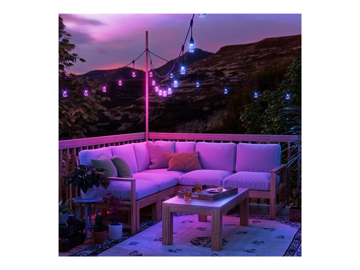 Nanoleaf Essentials Matter Smart Multicolour Outdoor String Lights Expansion 15m | 16M+