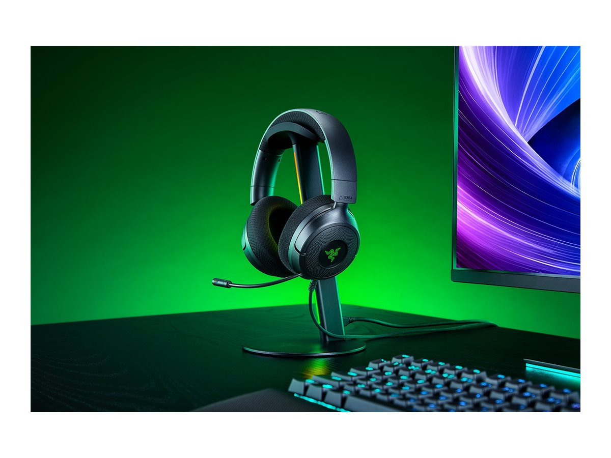 Razer Kraken V4 X Sensa HD Haptics Edition Wired Gaming Headset, Black | Razer