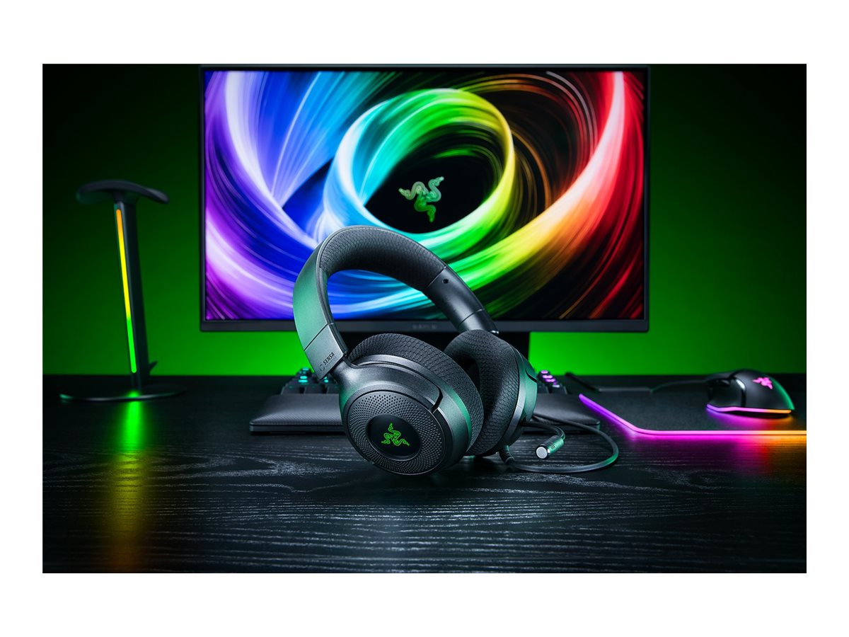Razer Kraken V4 X Sensa HD Haptics Edition Wired Gaming Headset, Black | Razer