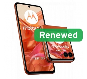 Motorola Renewed | Grade A | Razr 50 | 256 GB | Spritz Orange | 5G | O