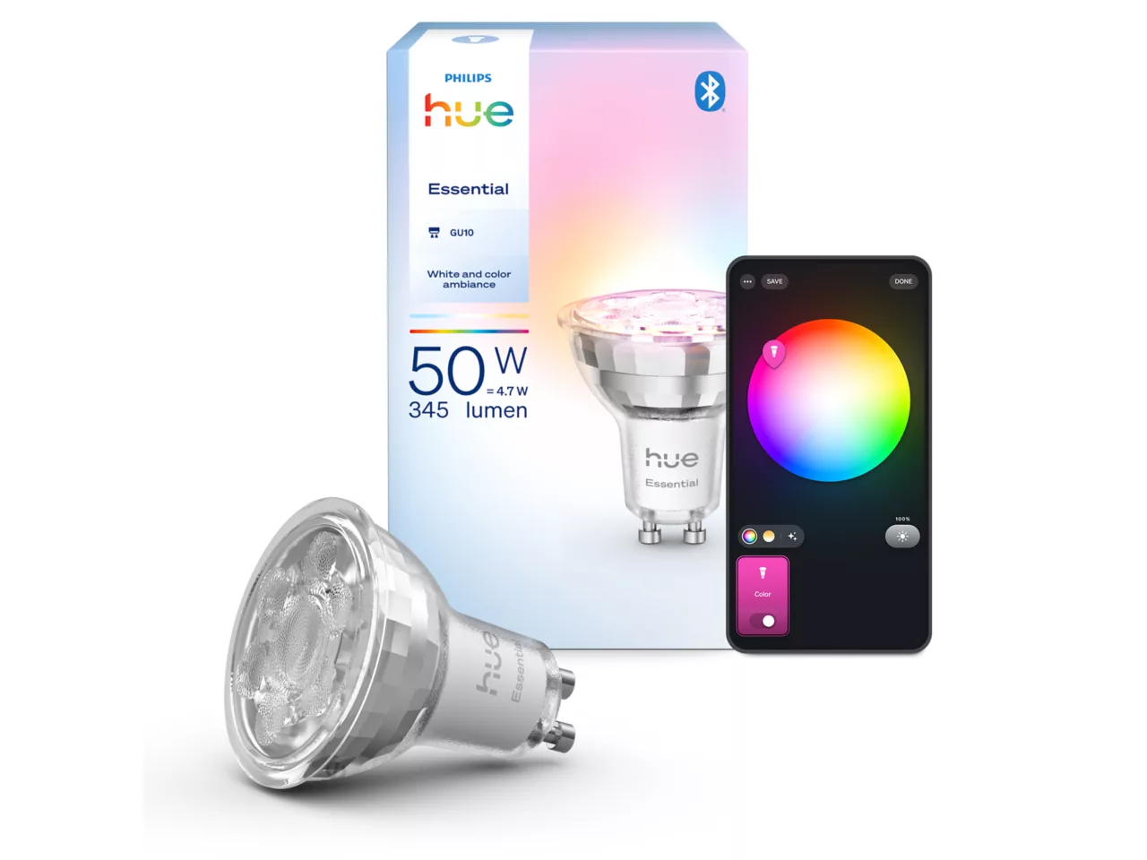 Philips Hue E WCA 345 1P EU | GU10 | 4.7 W | Bluetooth, Zigbee