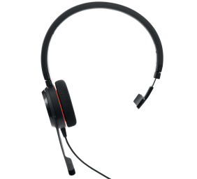 Jabra Evolve 20 MS Mono Laidinės ausinės, USB-A, Juoda