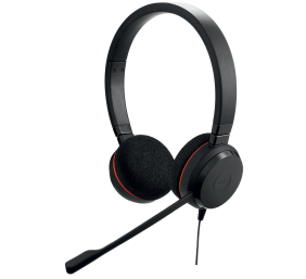 Laidinės ausinės su mikrofonu Jabra Evolve 20 UC Stereo Office/Call center USB Type-A, Juoda