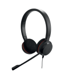 Laidinės ausinės su mikrofonu Jabra Evolve 20 UC Stereo Office/Call center USB Type-A, Juoda