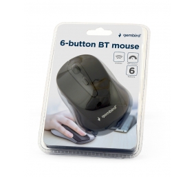 Gembird | MUSWB2 | 6 button | Optical Bluetooth mouse | Black, Grey