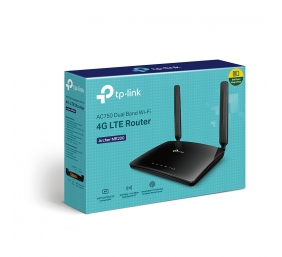 TP-LINK | 4G LTE Router | Archer MR200 | 802.11ac | 300+433 Mbit/s | 10/100 Mbit/s | Mesh Support No | MU-MiMO No | 4G | Antenna type 2xDetachable antennas