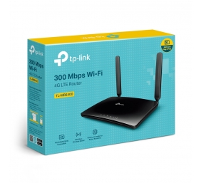 4G LTE Router | TL-MR6400 | 802.11n | 300 Mbit/s | 10/100 Mbit/s | Ethernet LAN (RJ-45) ports 3 | Mesh Support No | MU-MiMO No | 4G | Antenna type 2xExternal | No USB