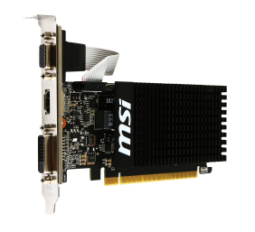 MSI | GT 710 2GD3H LP | NVIDIA | 2 GB | GeForce GT 710 | DDR3 | DVI-D ports quantity 1 | HDMI ports quantity 1 | PCI Express 2.0 x16 (uses x8) | Memory clock speed 1600 MHz | Processor frequency 954 MHz | VGA (D-Sub) ports quantity 1