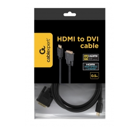 Gembird monitoriaus kabelis HDMI/DVI-DM (18+1) 1.8m | Cablexpert | HDMI to DVI-D | 1.8 m