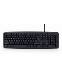 Gembird KB-U-103 Laidinė klaviatūra, USB, US English, Juoda