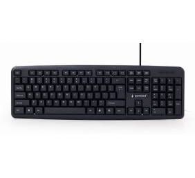 Gembird KB-U-103 Laidinė klaviatūra, USB, US English, Juoda