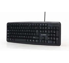 Gembird KB-U-103 Laidinė klaviatūra, USB, US English, Juoda