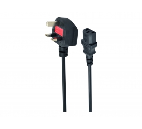 Gembird PC-187 UK power cord (C13), 5 A, 6 ft