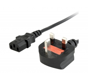 Gembird PC-187 UK power cord (C13), 5 A, 6 ft