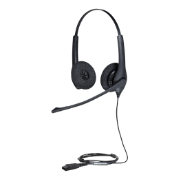Jabra BIZ 1500 Duo QD Laidinės ausinės, Juoda