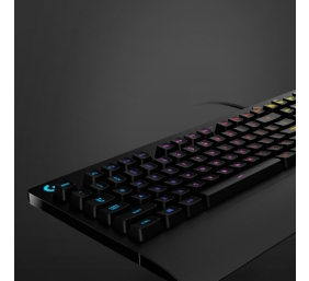 Logitech G213 PRODIGY Laidinė žaidimų klaviatūra, RGB Apšvietimas, USB, US Int, Juoda