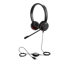 Jabra Evolve 30 II UC Stereo Laidinės ausinės, USB, 3.5mm jack, Juoda