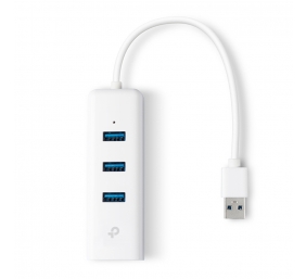 TP-LINK | USB 3.0 3-Port Hub & Gigabit Ethernet Adapter 2 in 1 USB Adapter | UE330