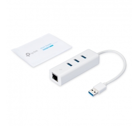 TP-LINK | USB 3.0 3-Port Hub & Gigabit Ethernet Adapter 2 in 1 USB Adapter | UE330