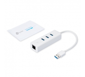 TP-Link UE330 USB 3.0 3-Port Šakotuvas ir Gigabit Ethernet Adapteris