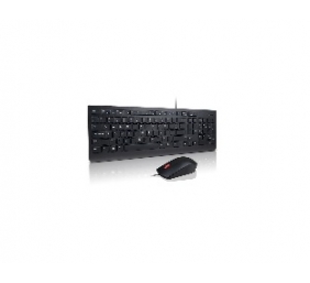 Lenovo | Essential | Essential Wired Keyboard and Mouse Combo - US English with Euro symbol | Black | Keyboard and Mouse Set | Wired | Mouse included | US | Black | USB | English | Numeric keypad