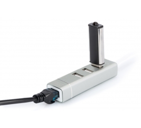 Digitus | USB Type-C 3-Port Hub + Fast Ethernet LAN Adapter | DA-70253