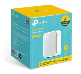TP-LINK | Router | TL-WR902AC | 802.11ac | 300+433 Mbit/s | 10/100 Mbit/s | Ethernet LAN (RJ-45) ports 1 | Mesh Support No | MU-MiMO No | No mobile broadband | Antenna type 3xInternal | 1x USB 2.0